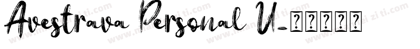 Avestrava Personal U字体转换